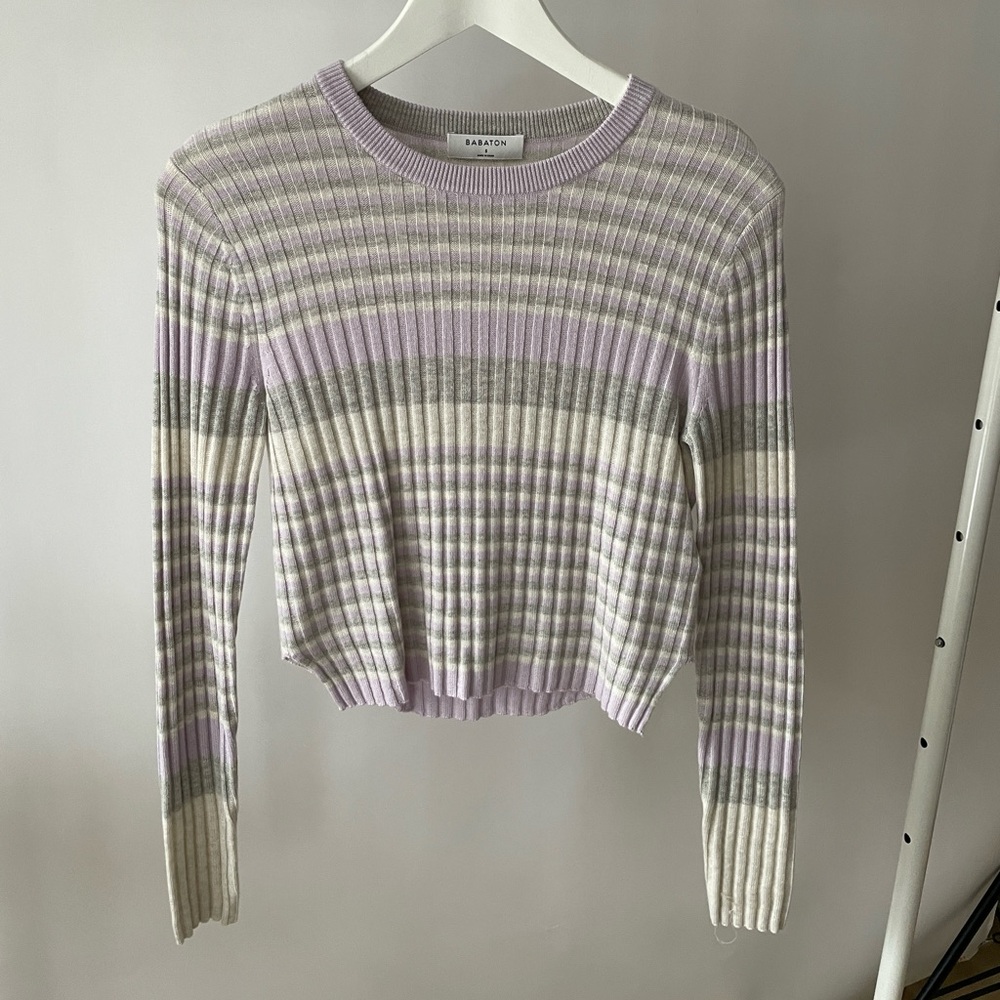 Babaton cable knit crop top